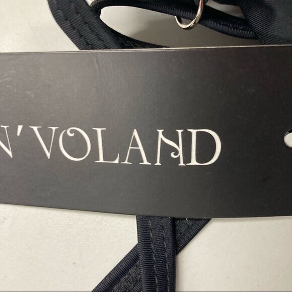 IN’VOLAND Women’s Black Swimsuit Top, Asymmetrical Hem Padded Size 18W New - Picture 7 of 12